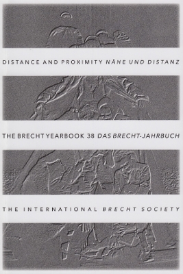 Book cover for The Brecht Yearbook / Das Brecht-Jahrbuch 38
