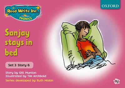 Book cover for Read Write Inc Phonics Pink Set 3 Storybooks Sanjay Stays in Bed