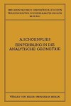 Book cover for Einfuhrung in Die Analytische Geometrie Der Ebene Und Des Raumes