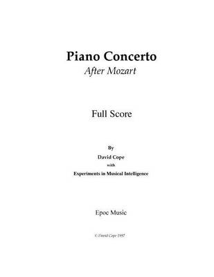 Book cover for Piano Concerto (After Mozart)