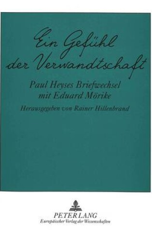 Cover of Ein Gefuehl Der Verwandtschaft