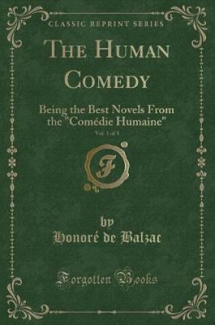 Cover of The Human Comedy, Vol. 1 of 3