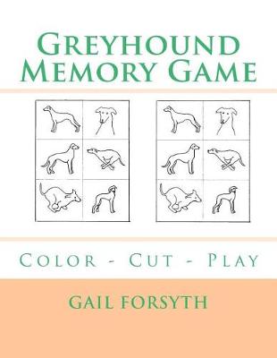 Book cover for Greyhound Memory Game