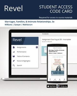 Book cover for Revel for Marriages, Families, and Intimate Relationships -- Access Card