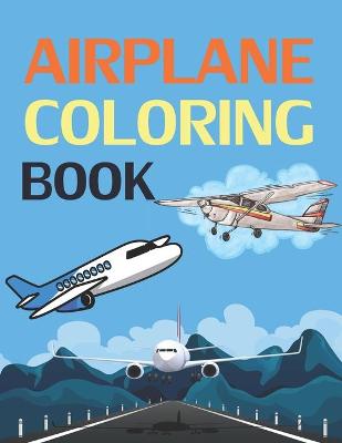 Book cover for Airplane Coloring Book