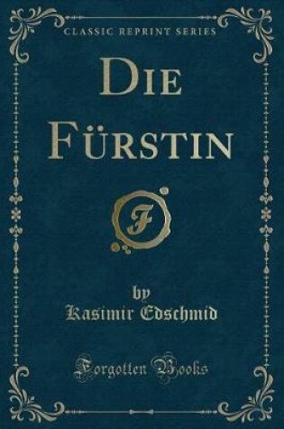 Cover of Die Fürstin (Classic Reprint)