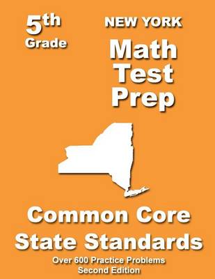 Book cover for New York 5th Grade Math Test Prep