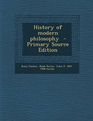 Book cover for History of Modern Philosophy