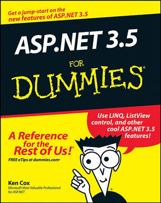 Book cover for ASP.NET 3.5 For Dummies