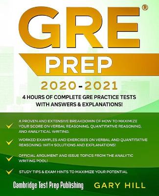 Book cover for GRE Prep 2020-2021