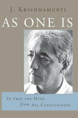 Cover of As One Is