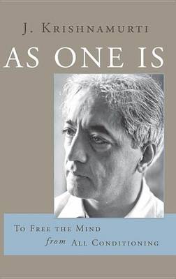 Book cover for As One Is