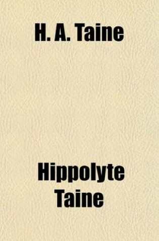 Cover of H. A. Taine