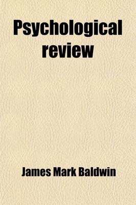 Book cover for Psychological Review (Volume 8)