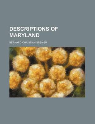 Book cover for Descriptions of Maryland