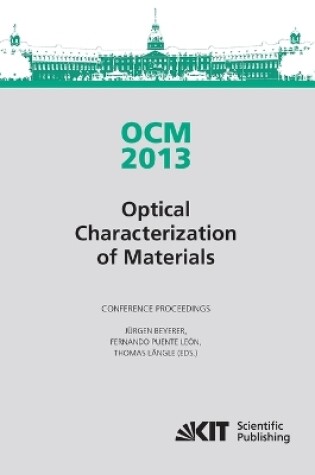 Cover of OCM 2013 - Optical Characterization of Materials - conference proceedings