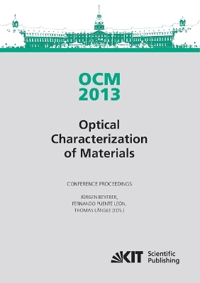 Book cover for OCM 2013 - Optical Characterization of Materials - conference proceedings