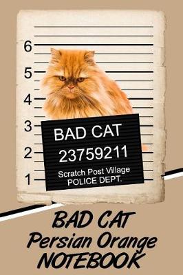 Book cover for Bad Cat Persian Orange Notebook