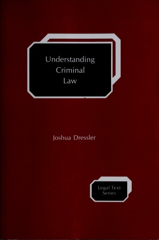 Cover of Understand Criminal Law