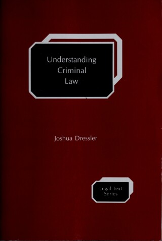 Book cover for Understand Criminal Law
