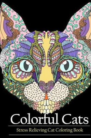 Cover of Adult Coloring Book Colorful Cats