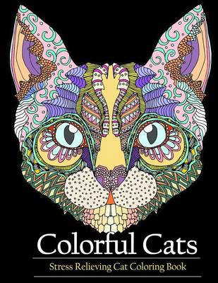 Book cover for Adult Coloring Book Colorful Cats