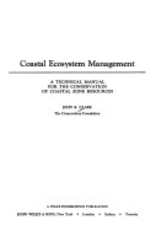 Cover of Coastal Ecosystem Management