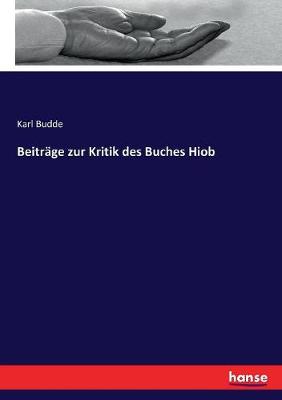 Book cover for Beitrage zur Kritik des Buches Hiob