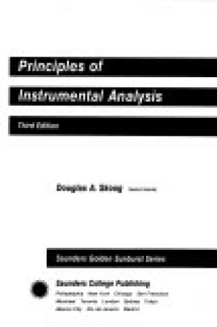Cover of Principles of Instrumental Analysis