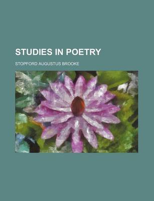 Book cover for Studies in Poetry