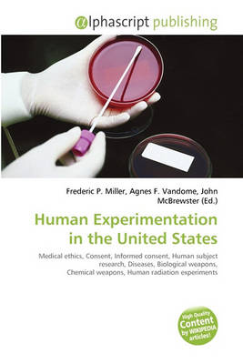 Cover of Human Experimentation in the United States