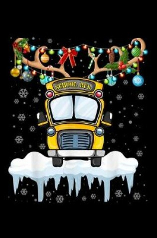 Cover of School Bus Driver Christmas Lights Funny Christmas School