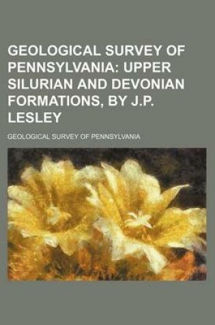 Cover of Geological Survey of Pennsylvania; Upper Silurian and Devonian Formations, by J.P. Lesley