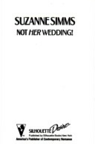 Cover of Not Her Wedding
