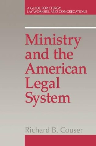 Cover of Ministry and the American Legal System