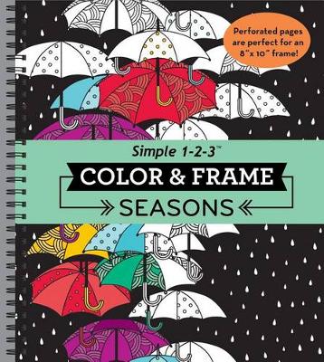 Cover of Color & Frame - Seasons (Adult Coloring Book)