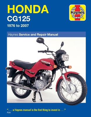 Book cover for Honda CG125 (76 - 07)