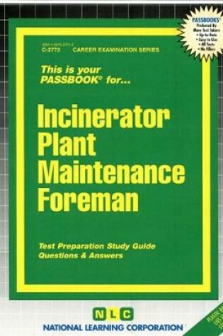 Cover of Incinerator Plant Maintenance Foreman