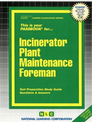 Book cover for Incinerator Plant Maintenance Foreman