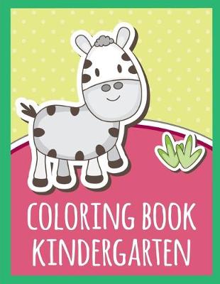 Book cover for coloring book kindergarten