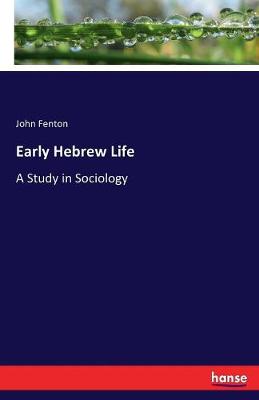 Book cover for Early Hebrew Life