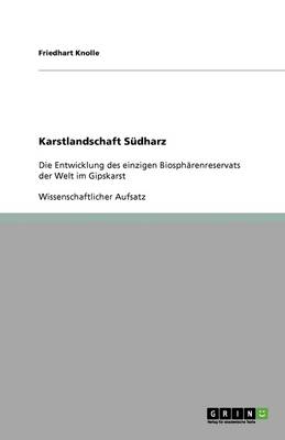 Book cover for Karstlandschaft Südharz