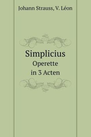 Cover of Simplicius Operette in 3 Acten