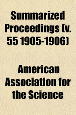 Cover of Summarized Proceedings (V. 55 1905-1906)