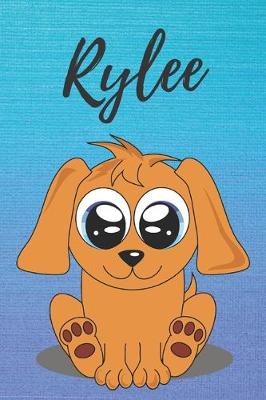 Book cover for Rylee dog coloring book / notebook / journal / diary