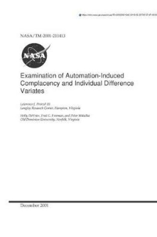 Cover of Examination of Automation-Induced Complacency and Individual Difference Variates