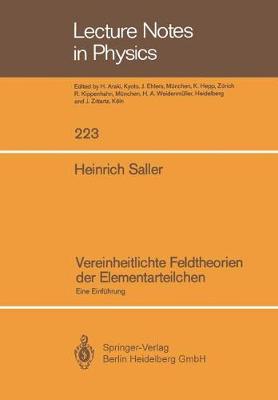 Book cover for Vereinheitlichte Feldtheorien der Elementarteilchen