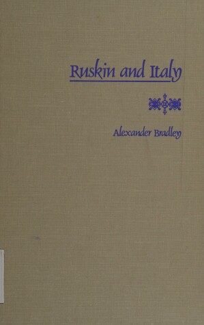 Cover of Ruskin and Italy