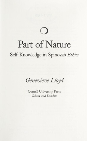 Book cover for Part of Nature