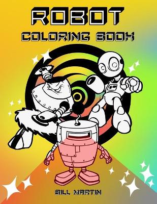 Book cover for Robot Coloring Book